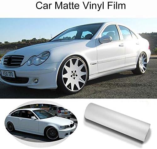 Araba Çıkartmaları Dekor DIY Araba Vücut Sticker Araba Otomobil Wrap Film PVC Araba Vücut Koruyucu Film Beyaz Mat Film Hava Kabarcığı