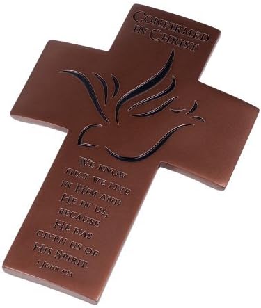 Mesih'te Onaylandı Çikolata Kahverengi 7 inç Reçine Taş Dekoratif Duvar veya Masa Üstü Çapraz