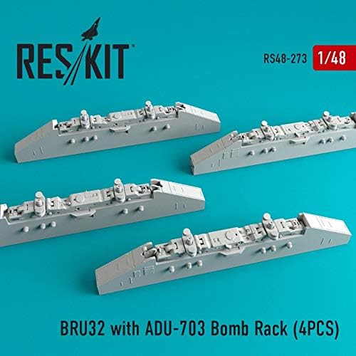 Reskıt RS48-0273-1/48 BRU32 ile ADU-703 Bomba Rafı (4 ADET) F-14D/B Modeli için