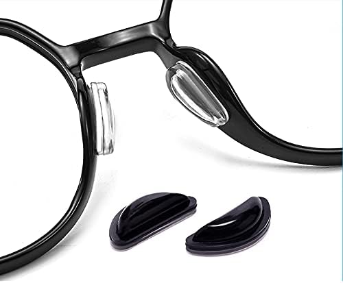 12 Pairs Gözlük Burun Pedleri, Yapıştırıcı Kaymaz Burun Pedleri, Yumuşak Silikon Burun Pedi Yastık için Gözlük, Gözlük, Güneş