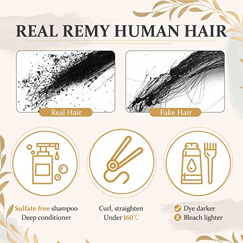 Fshine Görünmez saç ekleme Tel İnsan Saç 20 İnç Görünmez Tel saç ekleme 80 Gram Tel Hairpieces Koyu Kahverengi Kül Kahverengi