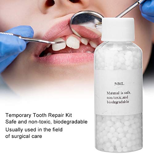 Geçici Diş Tamir Kiti, Diş Dolum Diş Boşluğu Boşlukları Dolgu Malzemesi, Düzensiz Diş Restorasyon Malzemeleri (50 ML)
