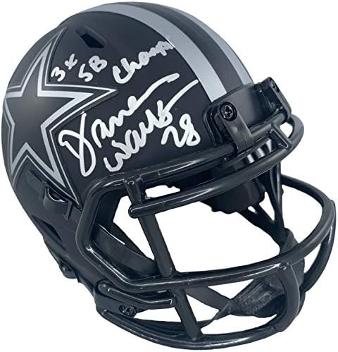 Darren Woodson imzalı imzalı eclipse mini kask Dallas Cowboys JSA
