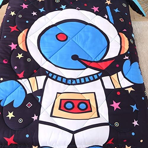Wowelife Astronot Yürümeye Başlayan yatak seti 4 Parça Yürümeye Başlayan yatak seti Yorgan, Düz Levha, Çarşaf ve Yastık Kılıfı