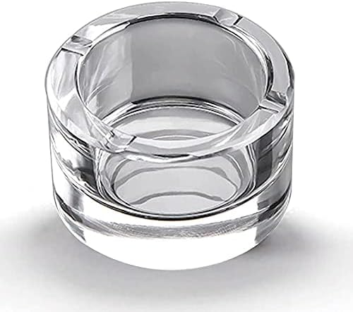 Lxuwbd-Kristal cam küllük sigara küllüğü açık küllük yuvarlak küllük taşınabilir küllük kapalı ve açık kullanım için uygun