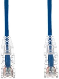 CablesAndKits- [100 Paket] CAT6 İnce Snagless 10ft Mavi Ethernet Kablosu, Yüksek Yoğunluklu PVC Ceket (cm), Saf Bakır, RJ45 Bilgisayar