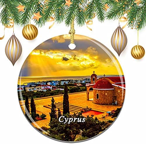 Kıbrıs Noel Noel Ağacı Süsleme Dekorasyon Düğün Asılı Kolye Dekor Şehir Seyahat Hatıra Koleksiyonu