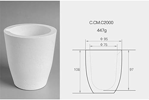 Esquirla Kuvars Silika eritme potası Çanak Fincan Yüksek Sıcaklık Takı Döküm Araçları Ekipmanları için Gold - C2000