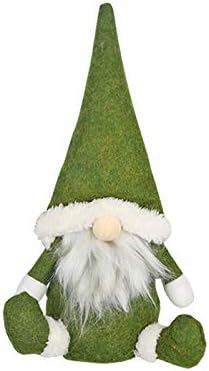 JJKFQ Noel Meçhul Bebek Küçük Heykelcik Süs Dekorasyon İskandinav Gnome Land Tanrı Yaşlı Adam Bebek Odası Dekorasyon (Renk: Yeşil)