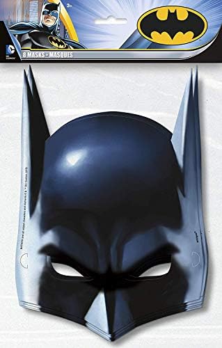 Batman Doğum Günü Partisi Malzemeleri Favor Bundle Paketi Yağma Torbaları, Bilezikler, Dövmeler, Çıkartmalar, Parti Kağıt Maskeleri