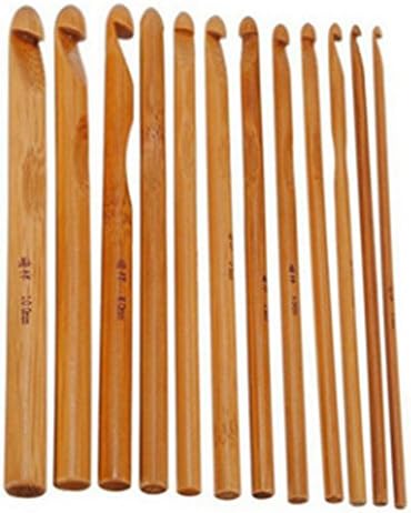 Meolin Ahşap Renk Dokuma Araçları Kazak İğneler Bambu Tığ Kömürleşmiş Yuvarlak Tığ Hooks Örgü Craft İğne Örgü Hooks