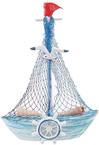 Ahşap Yelkenli Modeli Dekorasyon, Minyatür Yelkenli Denizcilik Tekne Oyuncak Modeli, Mini Ahşap Yelkenli Tekne Oyuncak Ev Dekor