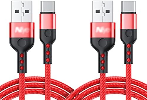 SHOJ Uzatma Kablosu 2'li Paket USB Tip C Kablo USB A'dan USB-C'ye 3A Hızlı Şarj Cihazı Cep Telefonu ve USB Tip-C Cihazlar için