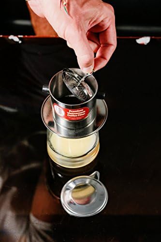 Vietnam Kahve Filtresi Seti. Vietnam Kahve Makinesi veya Pres 8oz olarak da bilinir. Yerçekimi Girişi. Birden Fazla Boyut ve