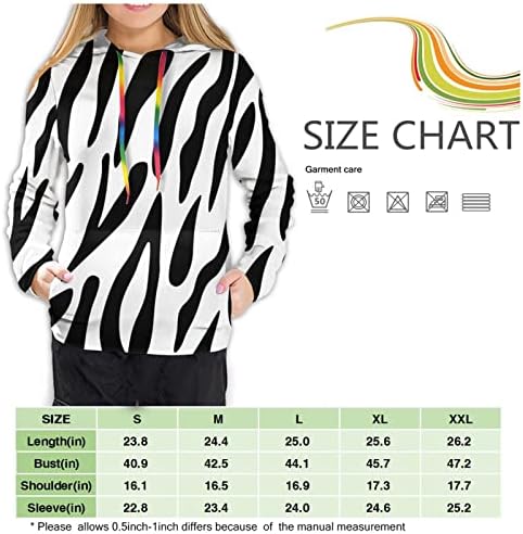 Zebra Baskı Hoodies Kadınlar için Estetik Kazak Trendy Uzun Kollu Cep Kapşonlu Hediye ile Günlük giyim için