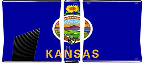 Kansas Eyalet Bayrağı Vinil Decal Sticker Cilt Xbox 360 Slim için ElitePrinting tarafından (2010)