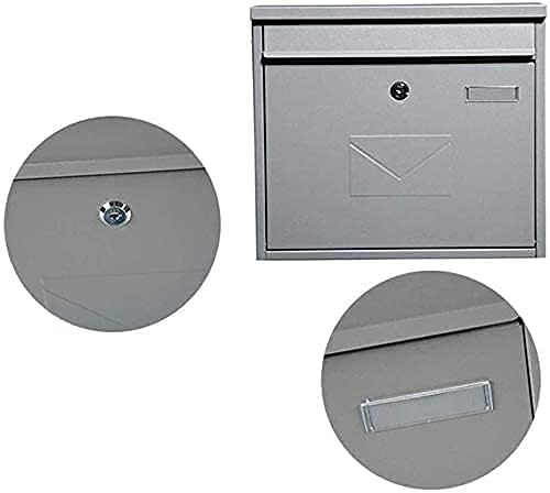 LXLXCS Posta Kutusu Posta Kutuları Büyük Posta Kutusu Güvenlik Lockbox Büyük Açık Ön Kapı Posta Kutusu Kilitlenebilir Güvenli
