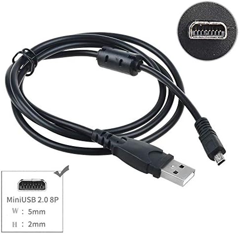 Panasonic Kamera Lumix DMC-FH27 s FH27k FH27p için BigNewPowered USB Veri senkronizasyon kablosu Kablosu Kurşun