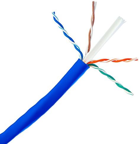 ACCL 1000ft Cat6 UTP Ethernet Kablosu, Katı, Çekme Kutusu, Mavi, 1pk