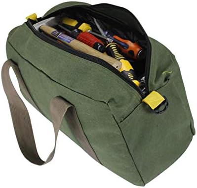 Taşınabilir alet çantası, tuval Ağır Yüksek Kapasiteli Çanta Kolları ile, geniş Ağız Çok Fonksiyonlu Alet Çantası için alet düzenleyici