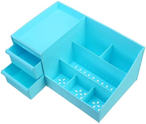 AOOF Masaüstü Kozmetik Depolama Raf Plastik Çekmece Saklama kutusu Ev Organizatör (Renk: Mor)