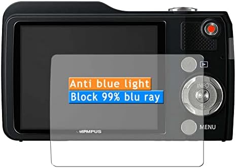 Vaxson 3-Pack Anti Mavi ışık Ekran Koruyucu, OLYMPUS STYLUS Dijital Kamera ile uyumlu VG-170 TPU Film Koruyucular Sticker [Değil