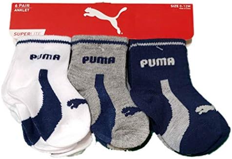 PUMA Baby Erkek Bebek 6'lı Paket Halhal Çorap