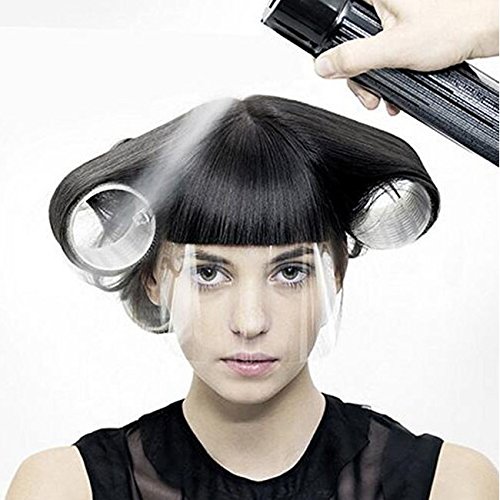 CCbeauty 50 adet Tek Kullanımlık Yüz Saç Spreyi Kalkanı Maskesi Patlama Saç Kesme Kalkanı Kadınlar için Salon Yüz Koruma Duş