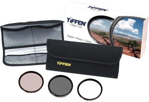 Tiffen Photo Essentials Üç Filtre Kiti, UV, Polarizör ve 812 Isınma Filtresi içerir,