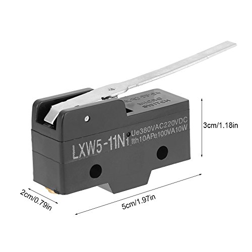 Qıterr Limit Anahtarı, Lxw5-11N1 3A Mikro Limit Anahtarı Uzun Kol Kolu Spdt Yapış Eylem CNC