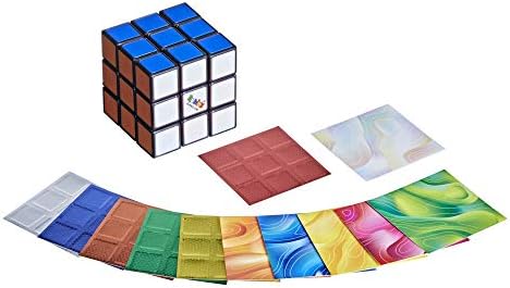 Rubik Küpü 3x3 Bulmaca, Orijinal Rubik Ürünü, Özelleştirmek için Çıkarılabilir Mod Çıkartmaları, 8 Yaş ve Üstü Çocuklar için