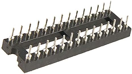 X-DREE 28-Pin ın DIP IC Yuva Adaptörü Lehim Tipi Soket (28 pines en zócalos DIP IC Adaptador Tipo de Zócalo