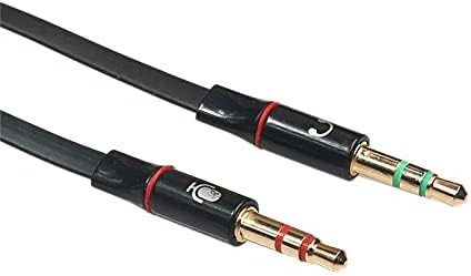 HXHLZY Mikrofonlar 3.5 Mm Jack Mikrofon Kulaklık Kadın ses dağıtıcı kablosu Kablosu için 2 Erkek Mikrofon Yardımcı Uzatma Kabloları