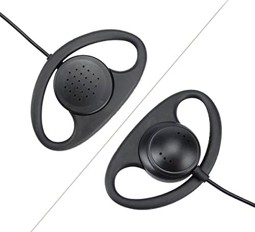 XFOX Walkie Talkie Kulaklık 2Pin D Şekli Kulaklık Kulaklık Bas-Konuş Mic Motorola Iki Yönlü Telsiz Walkie Talkie Cihazlar için