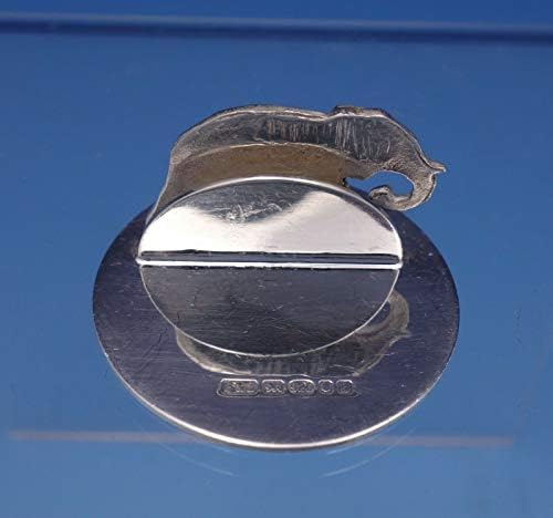 2001 Dolaylarında Elephant ile İngilizce Gümüş Yer Kart Tutucu (3165)