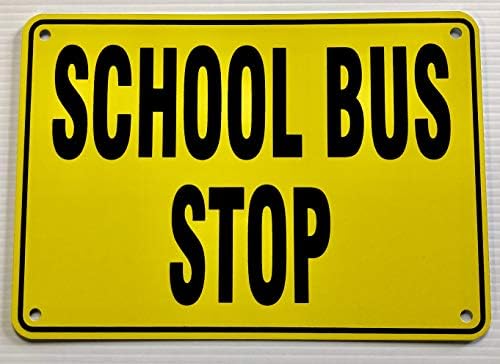 Okul Otobüsü Durağı Uyarı Güvenlik İşareti 7 X 10