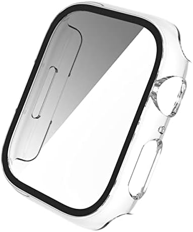 GW ABD 2 paket sert PC kasa temperli cam ekran koruyucu ile Apple Watch serisi 7 41mm ile uyumlu -