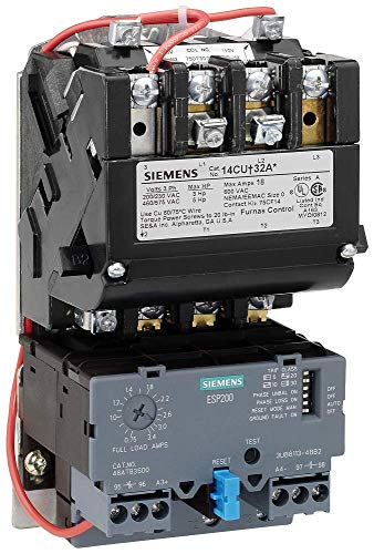 Siemens 14BUB32BG Ağır Hizmet Tipi Motor Marşı, Katı Hal Aşırı Yükü, Otomatik / Manuel Sıfırlama, Açık Tip, NEMA 1 Genel Amaçlı