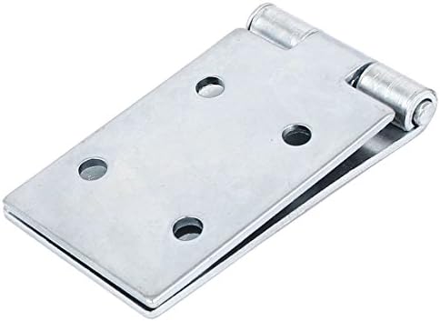 Aexıt Ahşap Kasa Kapısı Donanım Kapı Metal Beyaz Çinko Kaplama Vida Sabit Popo Kapısı Menteşeleri Menteşe 132mm x 40mm