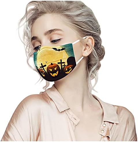 Yetişkin Yüz Maskesi Tek Kullanımlık 10 ADET Renkli Maske Unisex Kadın Erkek Sevimli Baskılı Kağıt Maskeleri 3Ply Kulak Askısı