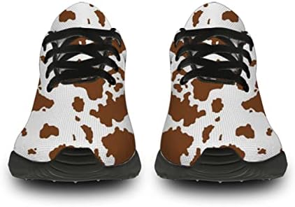 Uminder Inek Baskı Ayakkabı Bayan Erkek Koşu Sneakers Hafif Atletik Spor Yürüyüş Tenis Koşu rahat ayakkabılar Hediyeler için
