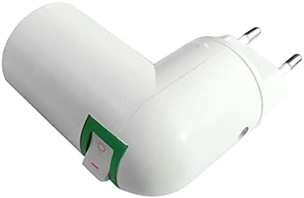 JUSTYİNGKAİ 5 adet. Tahrik Lamba Tutucu lamba Tutucu Dönüştürücü Soket E27 AB. PBT pp'yi takın. beyaz Taban E27 Ampul Adaptöründe
