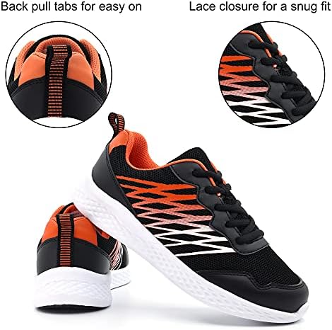 Skywheel Erkek Kız Atletik Koşu Sneakers Çocuklar Hafif Dantel Up Spor Tenis Ayakkabıları