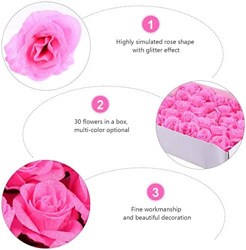 ABOOOFAN 30 Adet Çiçek Kokulu Sabun Güller DIY Düğün sevgililer Günü Sabun Çiçekler (Pembe) sevgililer Günü Dekor