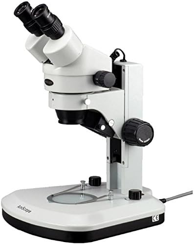AmScope SM-1BY-RL Profesyonel Binoküler Stereo Zoom Mikroskop, wh10x Göz Mercekleri, 7x-90x Büyütme, 0.7 X-4.5 X Zoom Objektifi,