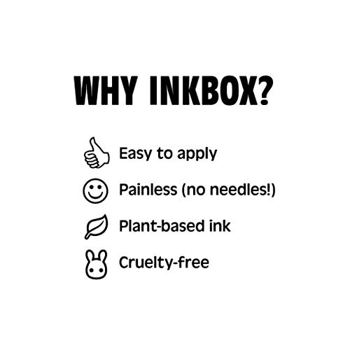 Inkbox Geçici Dövmeler Paketi, Uzun Ömürlü Geçici Dövme, Flores Transire içerir ve Su geçirmez mürekkeple Teneffüs eder, 1-2