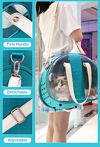 Jenerik Joby Mutlu Evcil Hayvan Taşıma Çantası, Küçük Köpekler ve Kediler için Nefes Alabilen Şeffaf, Premium Uzay Kapsülü Modern