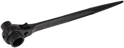 EuısdanAA 14-17mm Siyah Araba Altıgen İskele Cırcır Anahtarı Kilitleme Soket Anahtarı(Llave de trinquete altıgen para andamio