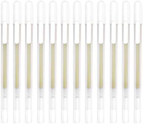 12 Adet Altın Jel Mürekkep Kalemler Vurgulamak Renk Kalem Çizim Sanat Tasarım Malzemeleri 0.8 mm Kalemler Siyah Kağıt Çizim Eskiz