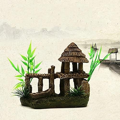 ZZABC SZGZSPCHW Akvaryum Dekorasyon Simülasyon Bambu Çim Balık Tankı Peyzaj Karides Barınak Ev Dekor Peyzaj Aksesuarları